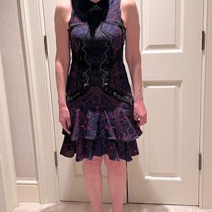 Jonathan Simkhai navy & black lace print dress Size 2
